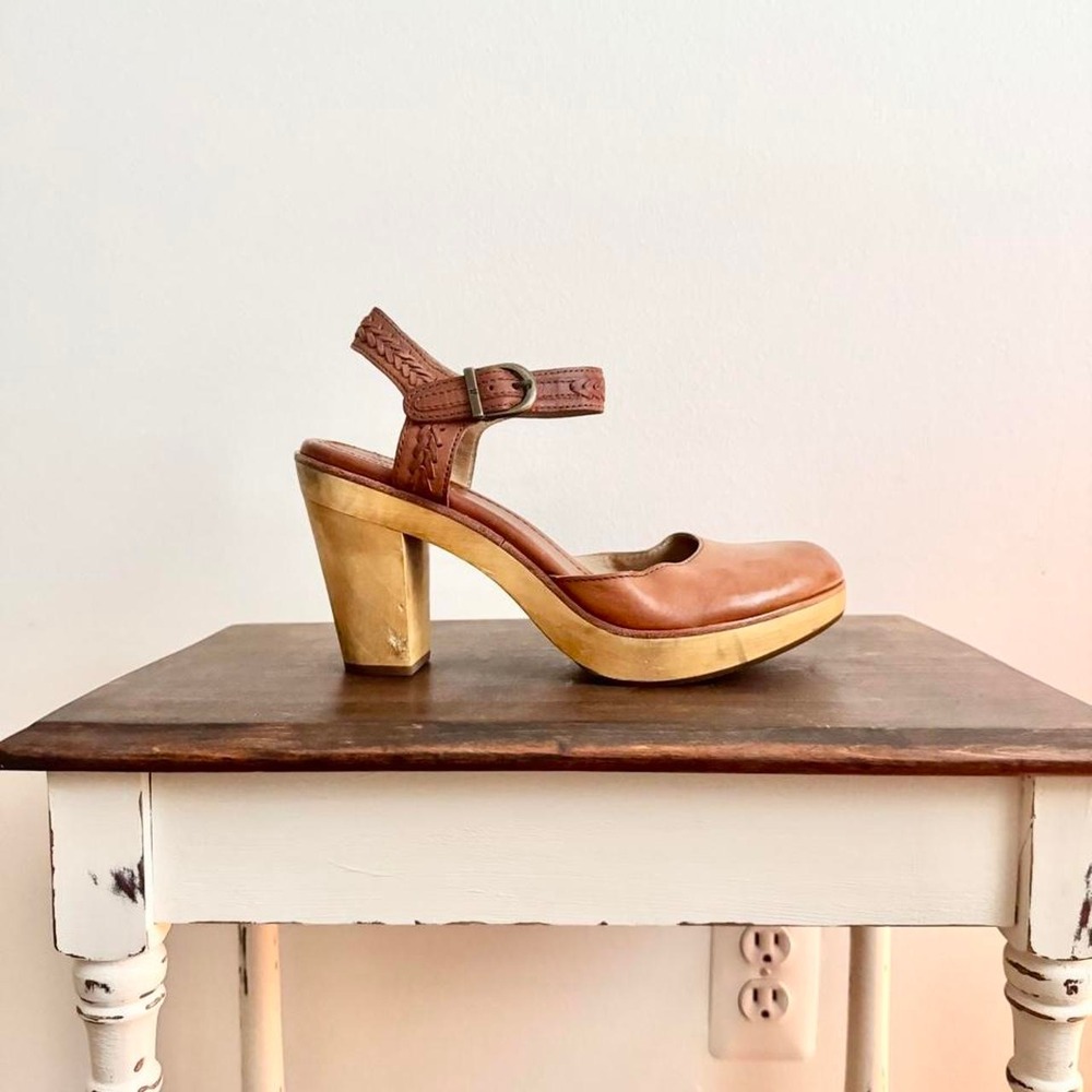 Frye Leather Sandal Clog Jessie Bohemian
